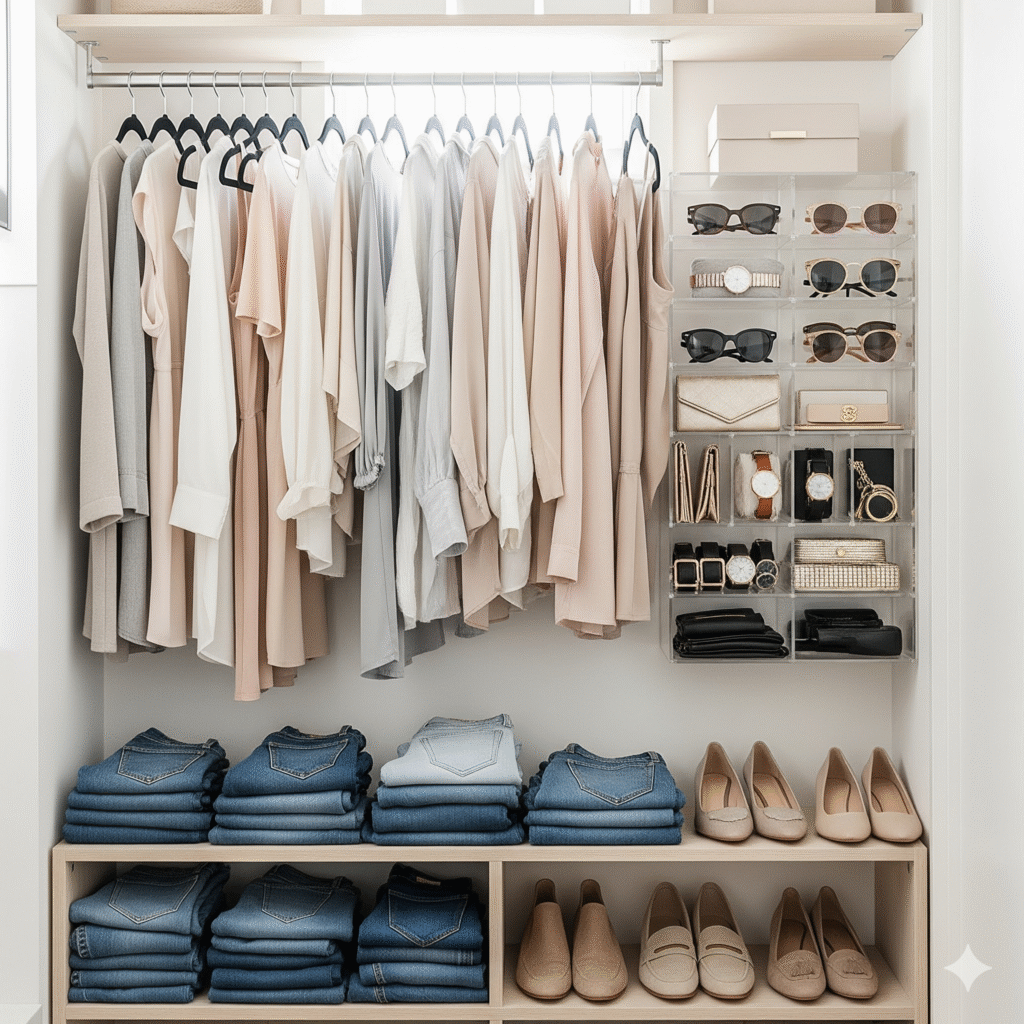 How to Organize a Small Closet with Lots of Clothes