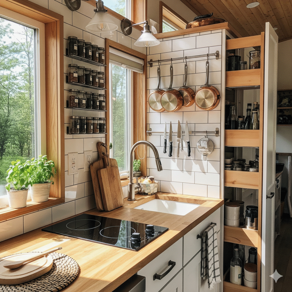How to Organize a Small Kitchen Without a Pantry